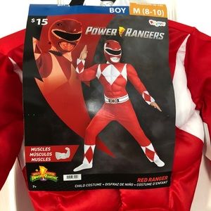 Power Rangers Red Ranger Costume New